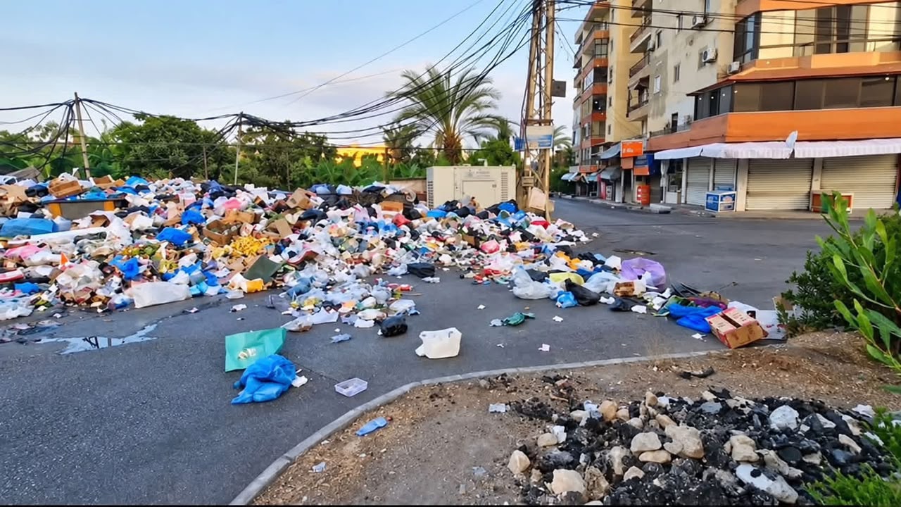 محلة القياعة قبل رفع النفايات (بلدية صيدا)
