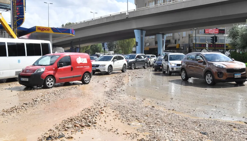 منطقة مكلس كما بدت اليوم بعد تساقط الأمطار (حسام شبارو). 