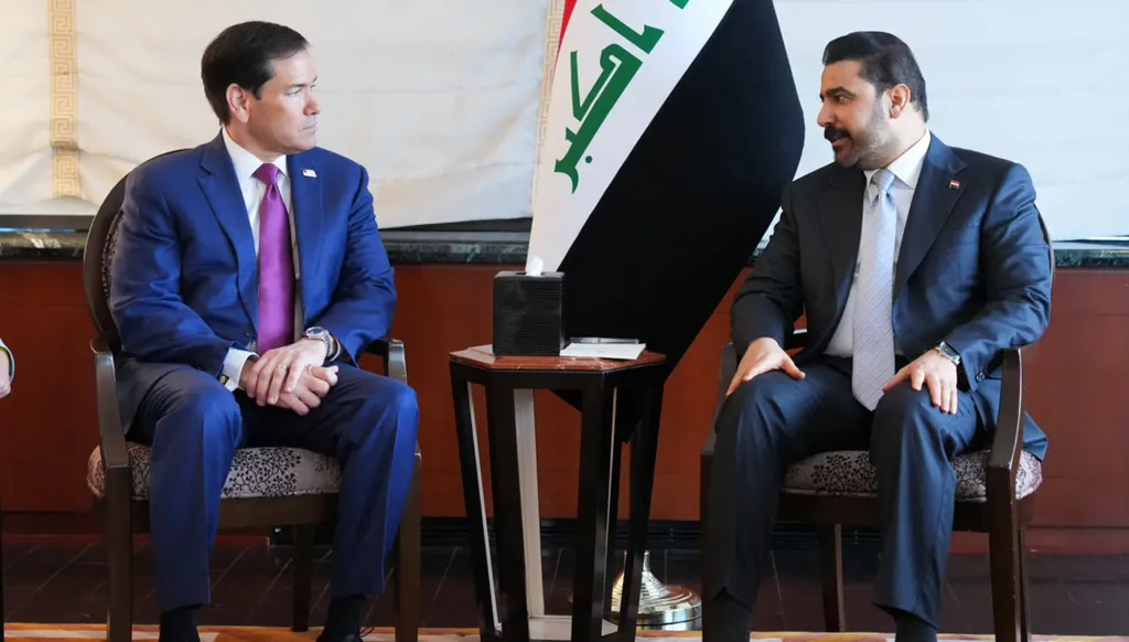 الزيدي يبحث مع روبيو ترسيخ الشراكة العراقية-الأميركية وحصر السلاح بيد الدولة