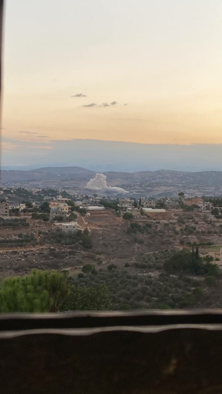 غارة إسرائيلية تستهدف بلدة طلوسة قضاء مرجعيون.