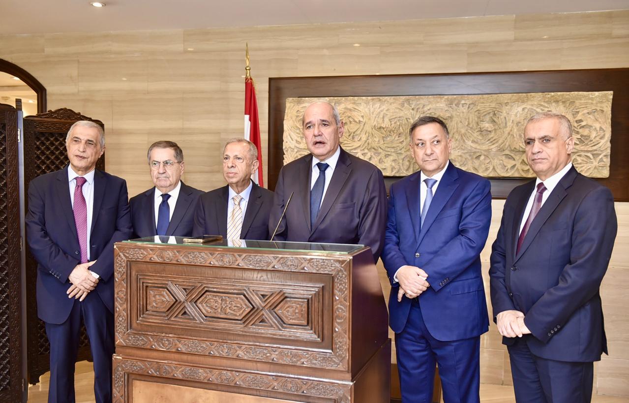 الوفد النيابي في عين التينة.