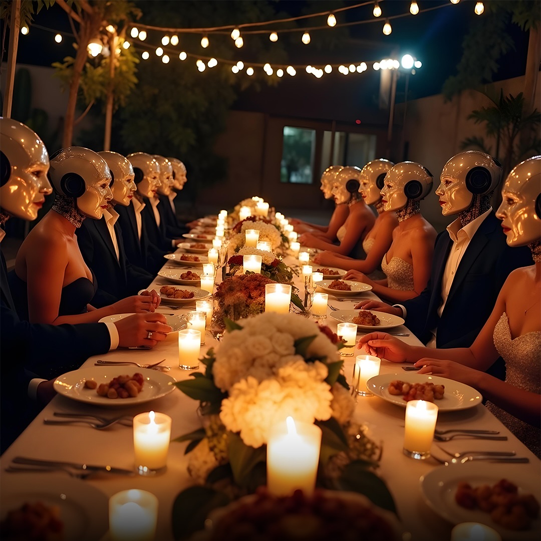 روبوتات تحضر زفاف علي عاصم من ChatGPT.