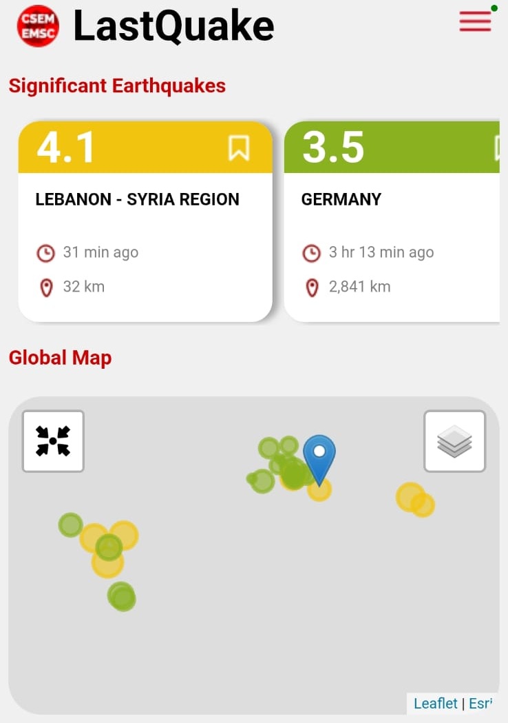 .زلزال بقوة 4.1 درجة على مقياس ريختر جنوب لبنان جراء عمليات التفجير الإسرائيلية في مرتفعات علي الطاهر