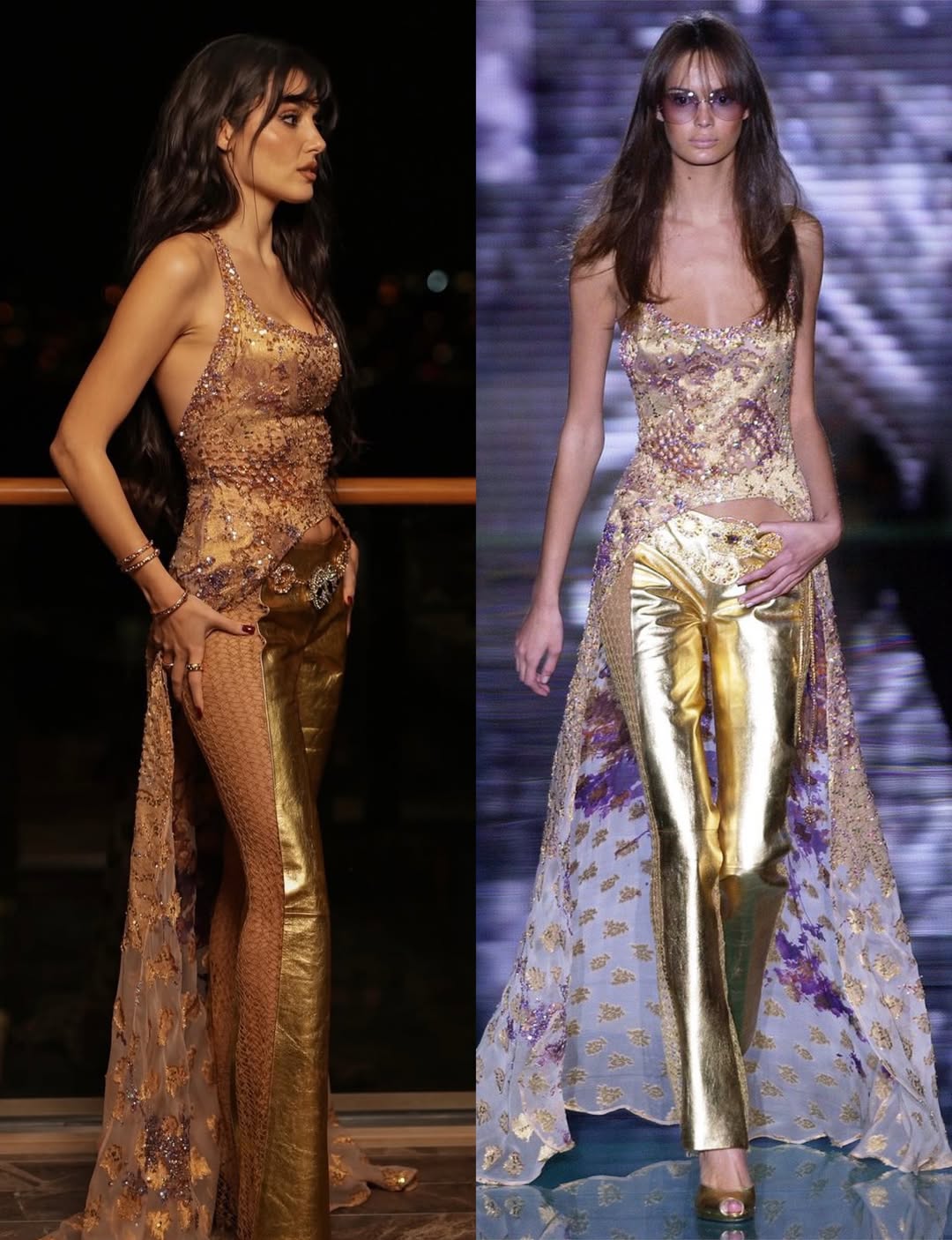 هاندة أرتشيل تحيي تصميم إيلي صعب القديمة بلمسة معاصرة (انستغرام)