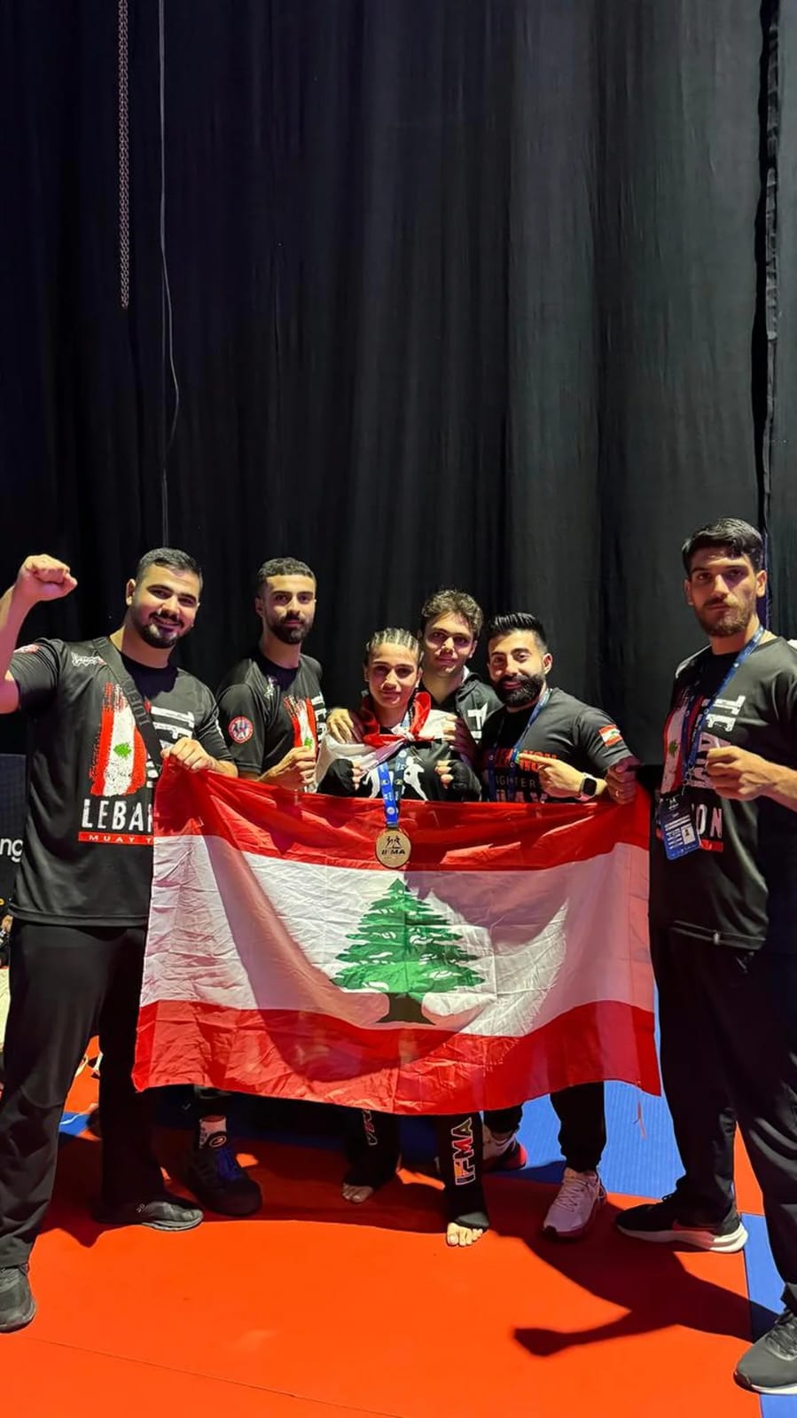 أبطال لبنان. (وكالات)