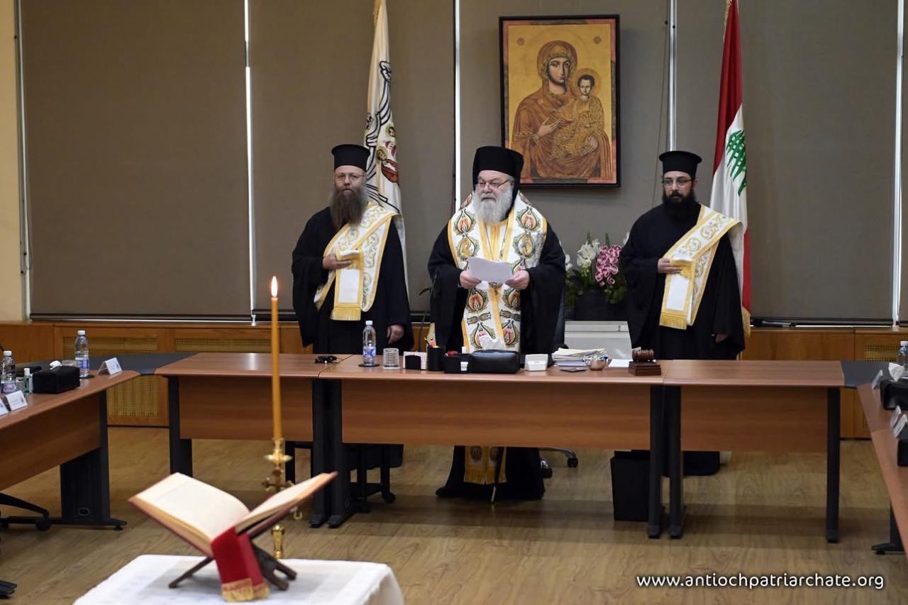 أعمال المجمع الأنطاكي المقدس (صورة مرفقة بالخبر).