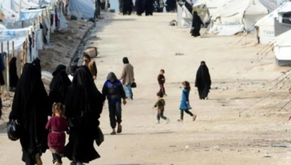 صورة مخيم الهول، محافظة الحسكة، شمال شرق سوريا، مارس/ آذار 2019 (أ ف ب).