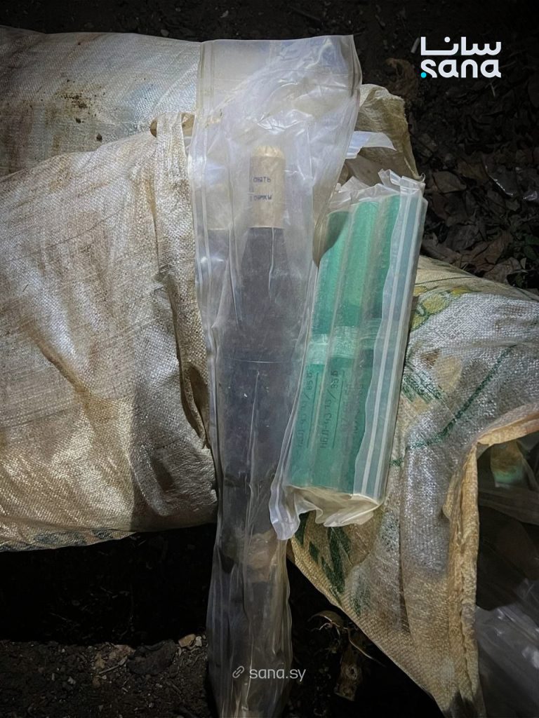 صورة للمضبوطات (سانا).