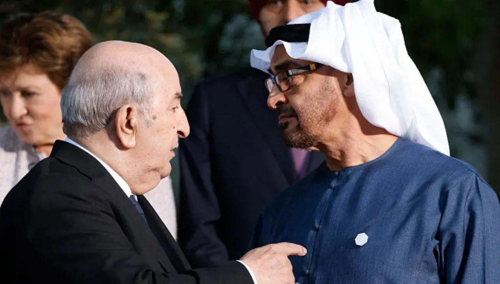 محمد بن زايد وتبون يتفقان على لقاء قريب