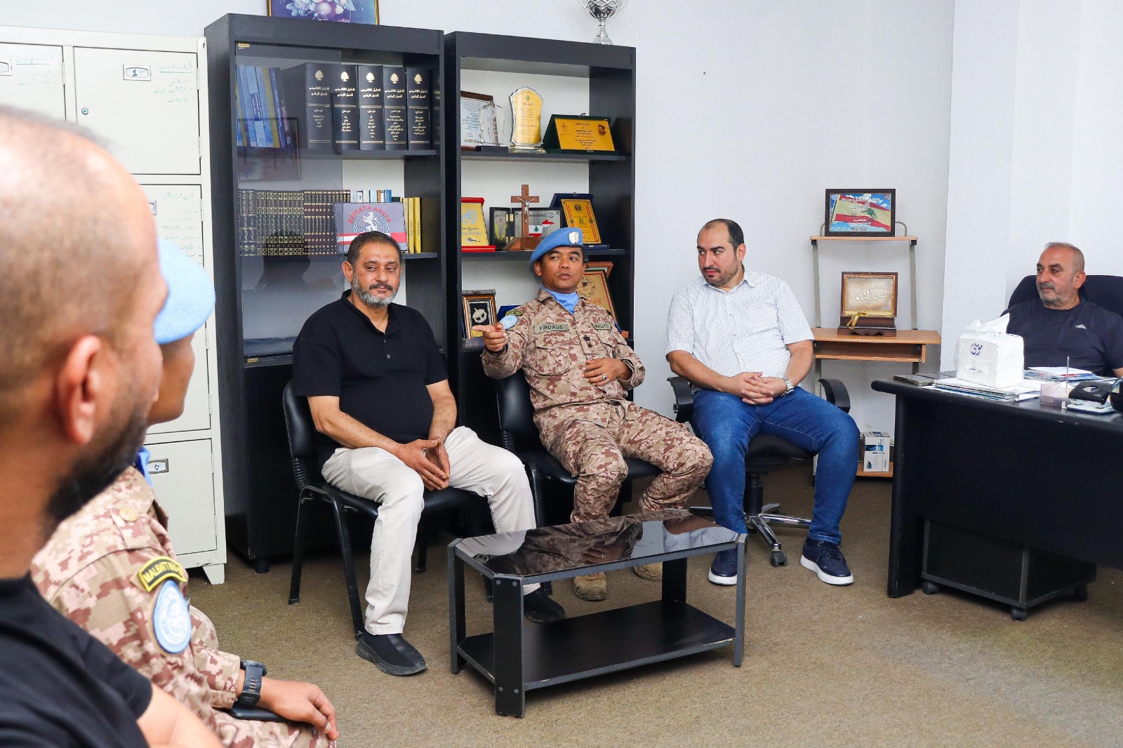 في مكتب رئيس البلدية. (إ.أ.)