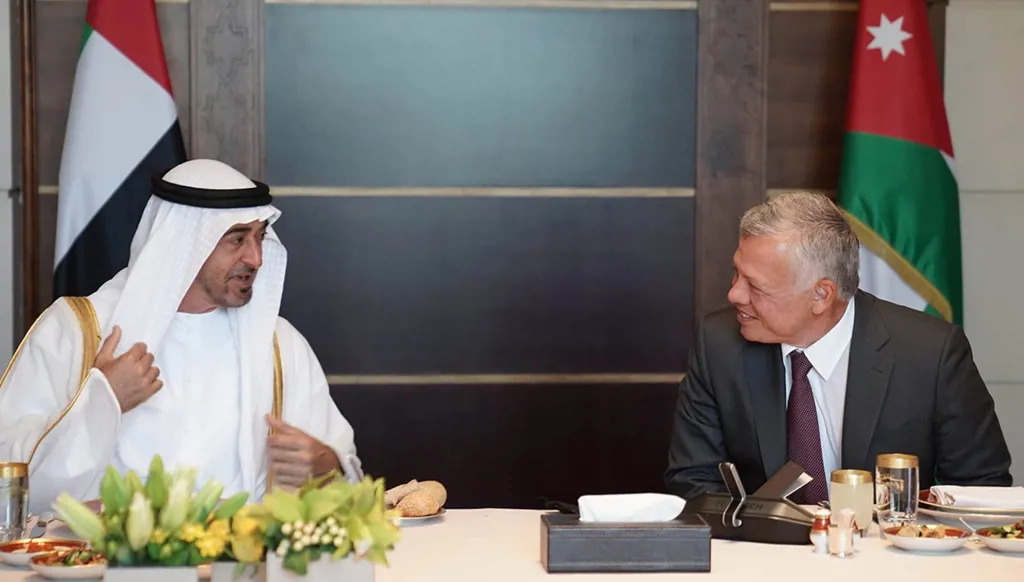 ملك الأردن: ندعم جميع إجراءات الإمارات لحماية أمنها