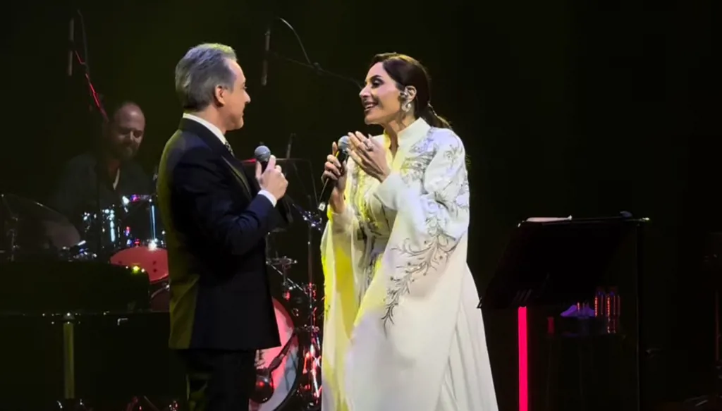 عبير نعمة ومروان خوري بدويتو جديد في دبي (فيديو)