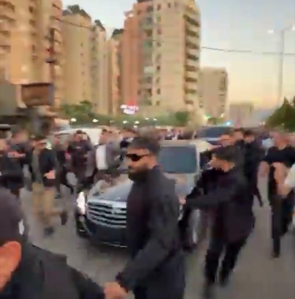 حشود في استقبال الشيباني في طرابلس