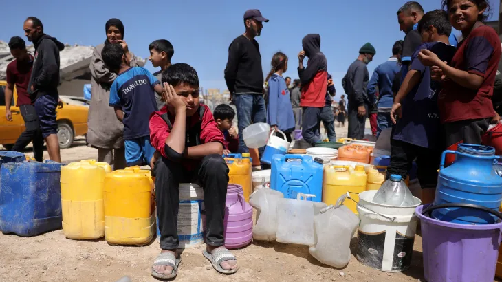 أزمة مياه في غزة (وكالات).