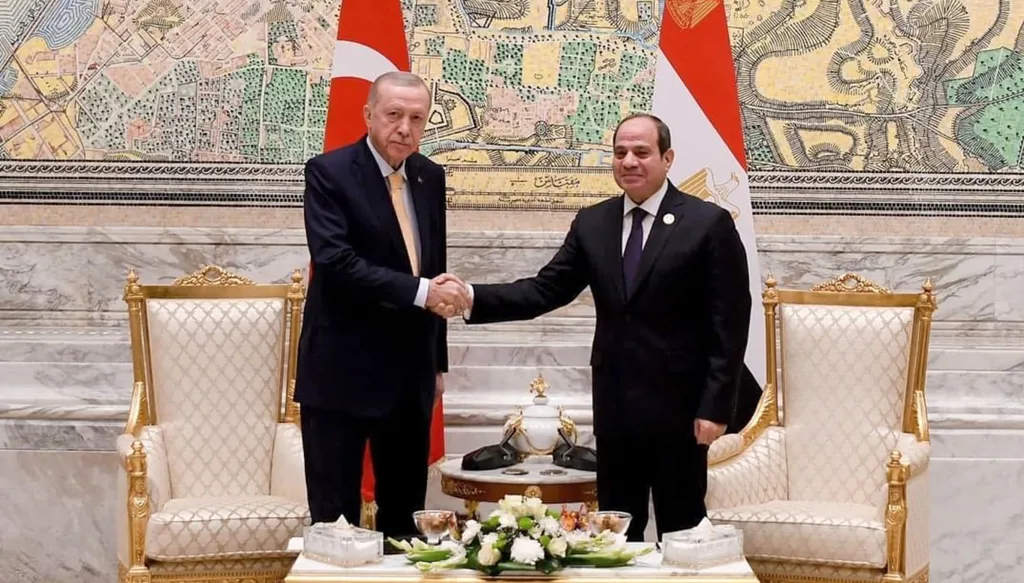 السيسي وأردوغان : إقامة دولة فلسطينية مستقلة ضرورة لاستقرار المنطقة