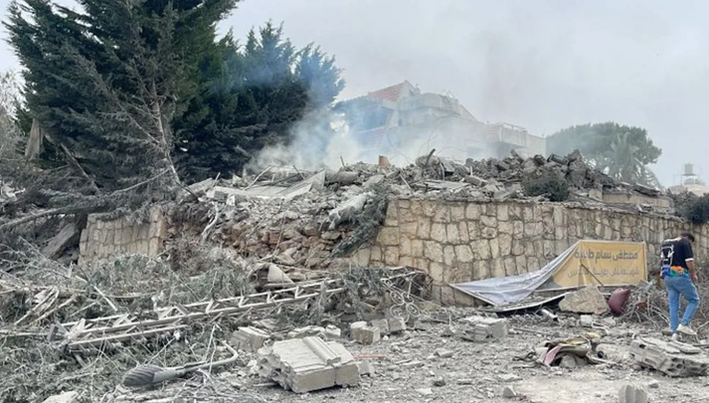 صورة ارشيفية للقصف الإسرائيلي على جنوب لبنان (إكس).