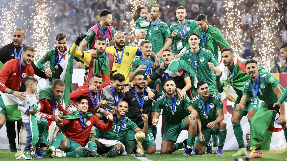 الجزائر آخر منتخب توّج بلقب كأس العرب لكرة القدم. (وكالات)