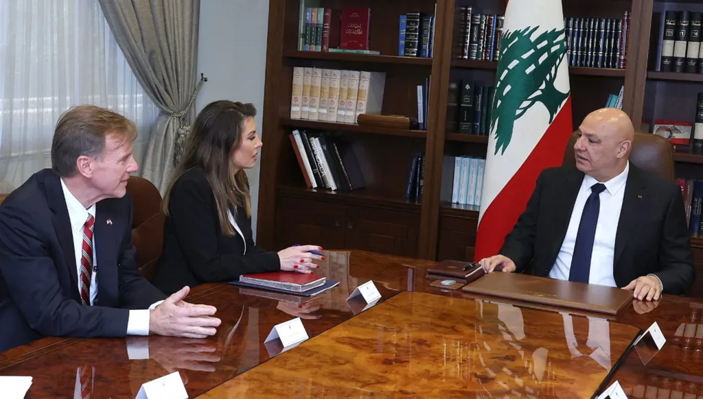 أورتاغوس تلتقي الرؤساء الثلاثة... عون: لتفعيل عمل لجنة مراقبة وقف الأعمال العدائية