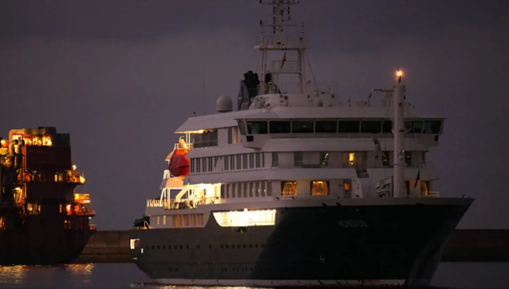 Hantavirus-stricken cruise ship arrives at Tenerife in Spain's Canary Islands