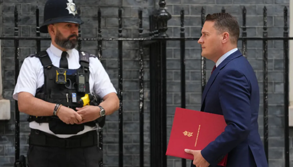 Secretary of State for Health and Social Care Wes Streeting arrives for a cabinet meeting in Downing Street, London, Tuesday, May 12, 2026 as Britain's Prime Minister Keir Starmer is facing the biggest threat yet to his authority after a growing number of disaffected lawmakers called for him to step down.(AP Photo/Kirsty Wigglesworth)