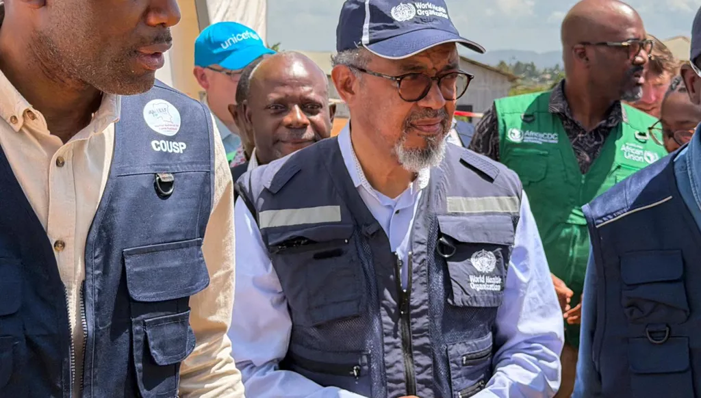 WHO chief visits Ebola epicenter in eastern DR Congo