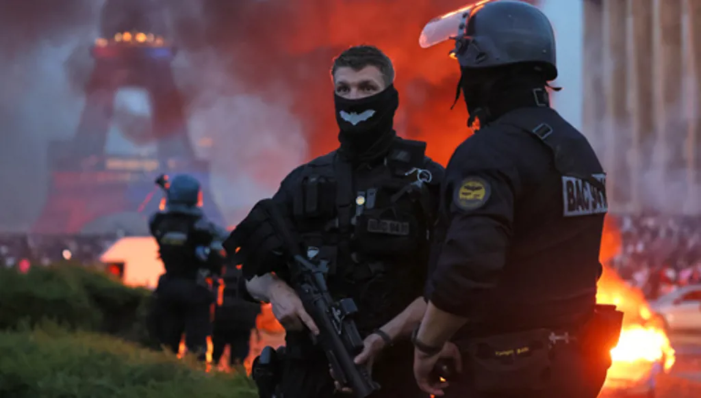 Paris police detain dozens after violence erupts during celebrations of PSG's Champions League title