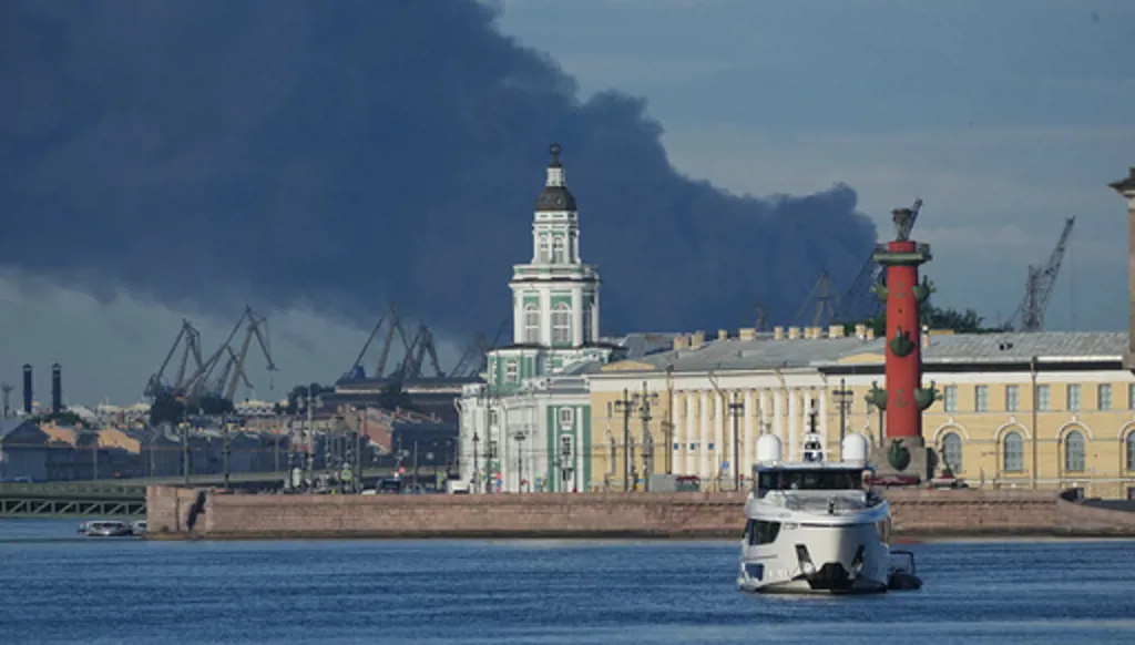 Ukrainian drones hit St. Petersburg oil terminal ahead of 'Russian Davos'
