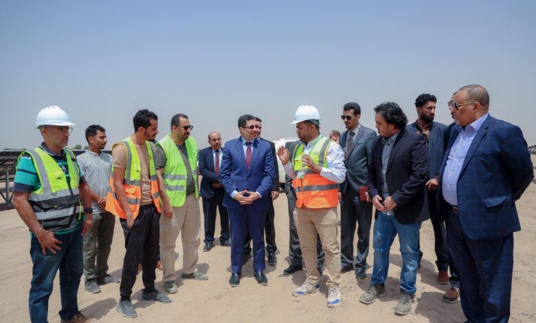 اليمن يطلق أول محطة طاقة شمسية في عدن بدعم إماراتي
