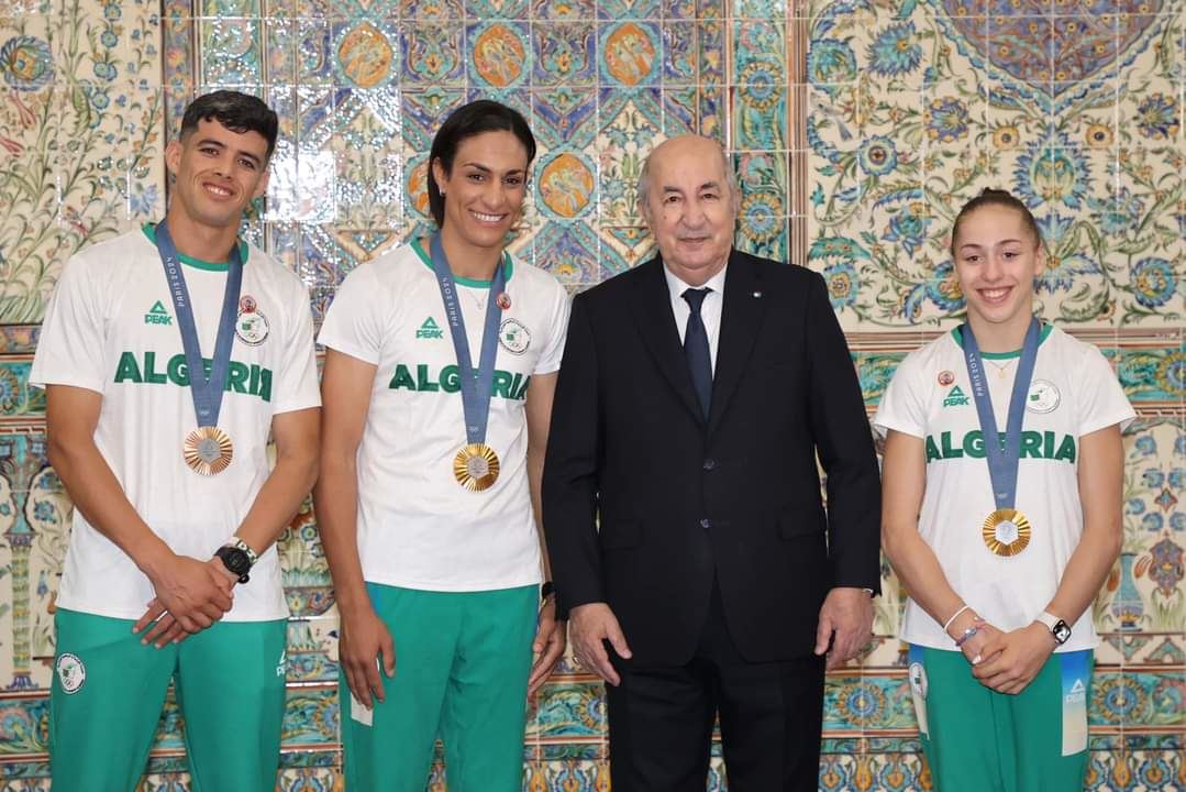 الرئيس الجزائري يكرّم إيمان خليف وأبطال أولمبياد باريس