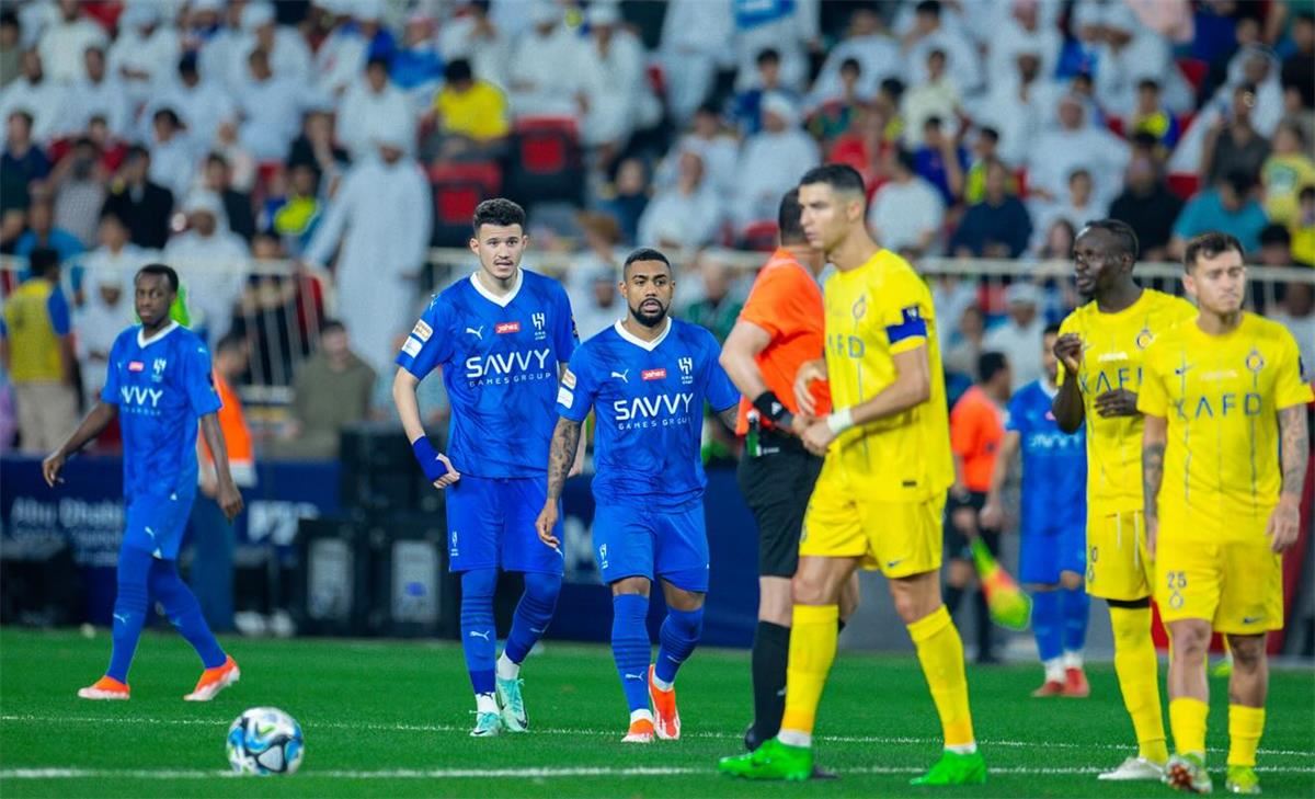من مباراة سابقة بين الهلال والنصر.