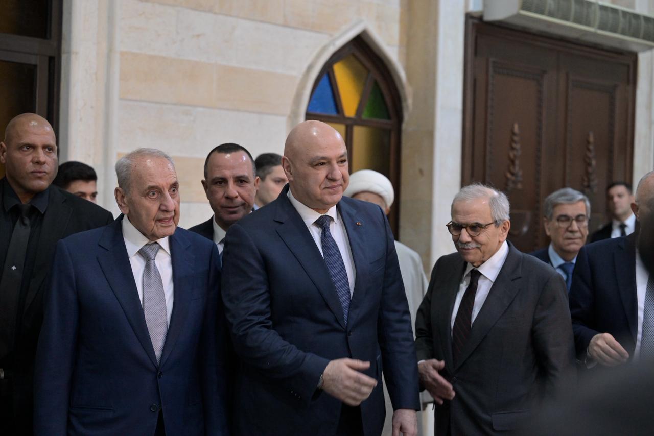 عون مشاركا في حفل الافطار (نبيل اسماعيل)