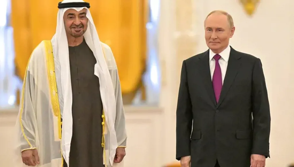 محمد بن زايد وبوتين يبحثان هاتفياً التطورات في الشرق الأوسط