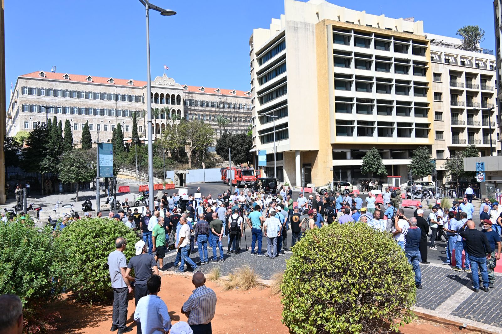 احتجاج للعسكريين المتقاعدين (حسام شبارو).