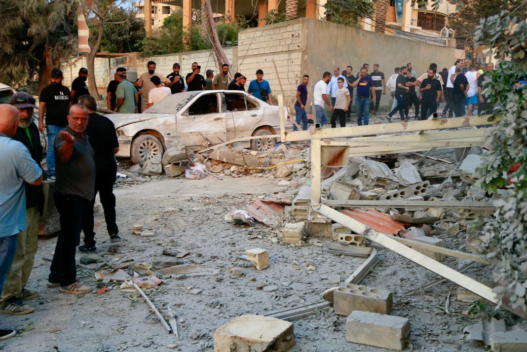 الغارة الإسرائيلية على طيردبا (أحمد منتش).