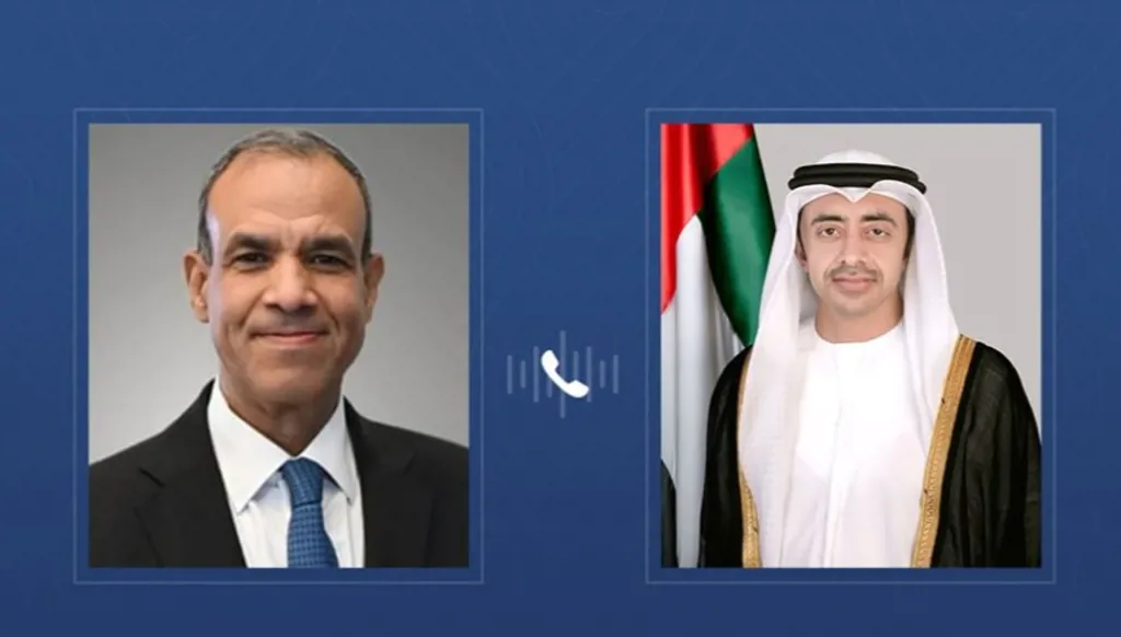 وزيرا خارجية الإمارات ومصر يبحثان أهمية تنفيذ مراحل خطة ترامب في غزة