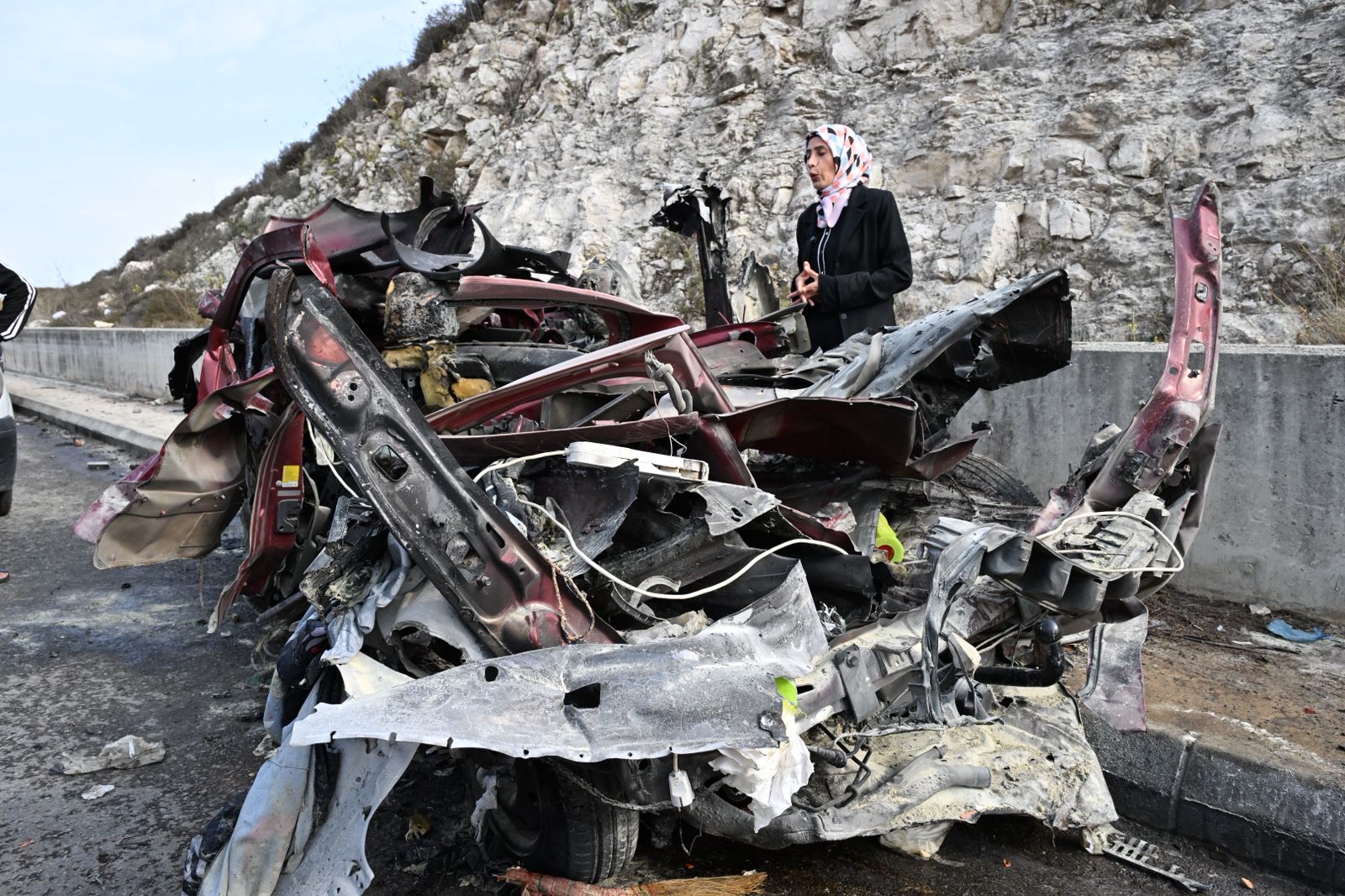 مسيَّرة إسرائيلية تستهدف سيارة في كفردجال (حسام شبارو)