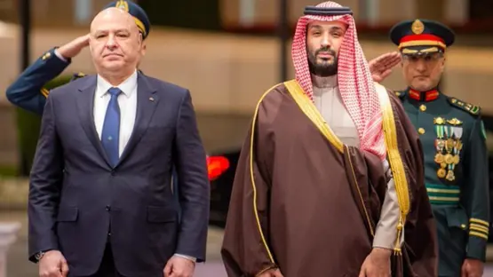 جوزف عون ومحمد بن سلمان (أرشيفية).