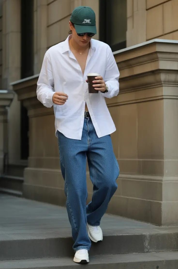 من أبرز مفاتيح موضة Dad Style أو Dadcore لصيف 2026 (Pinterest)