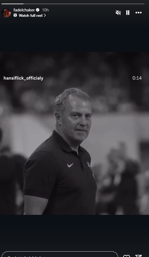 لقطة من الفيديو الذي تشارك فيه شاكر في حسابه في انستغرام