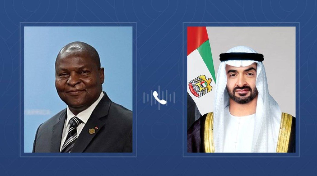 مباحثات هاتفية بين الرئيس الاماراتي ورئيس أفريقيا الوسطى