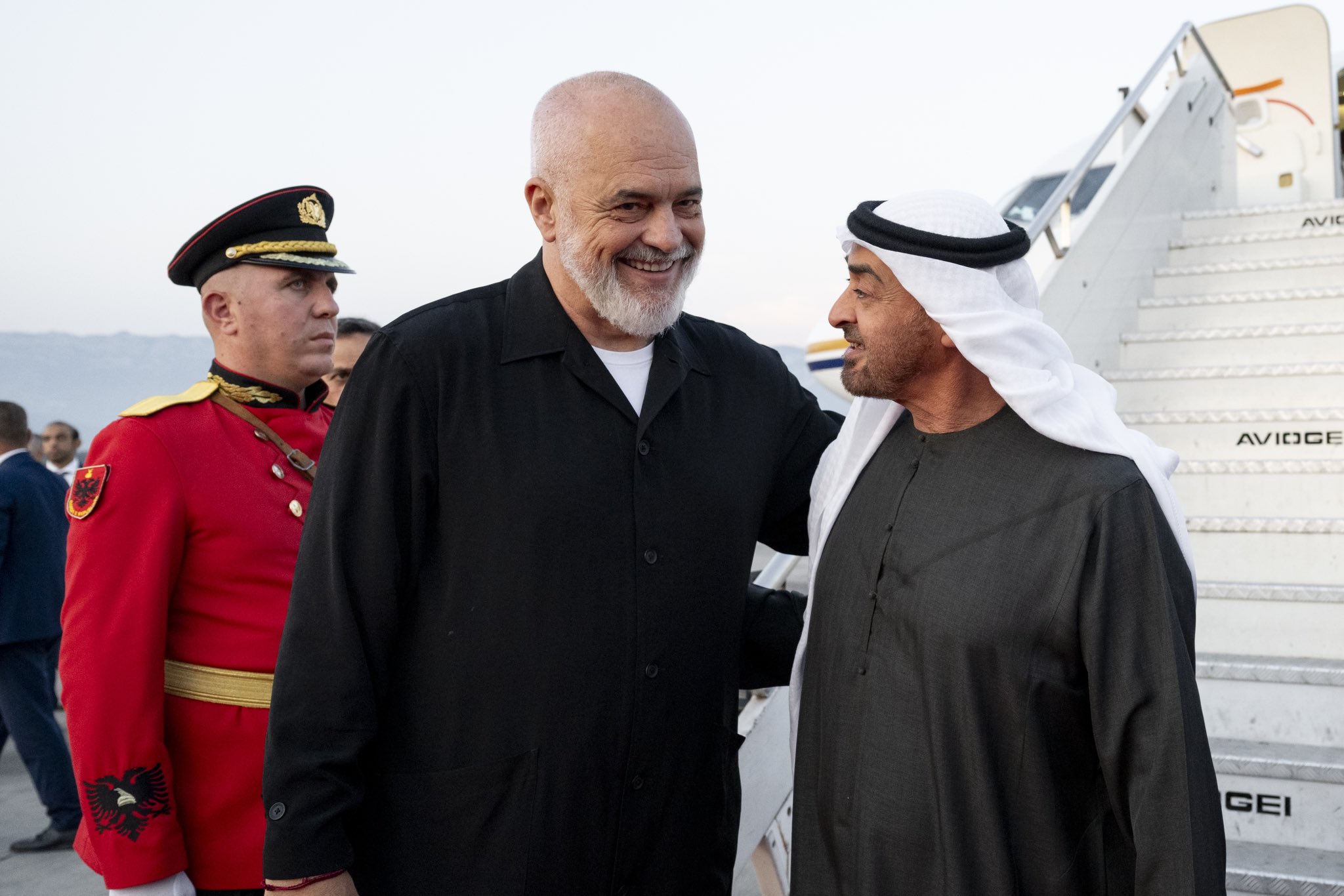 ‏ الشيخ محمد بن زايد وإيدي راما (أكس)‏