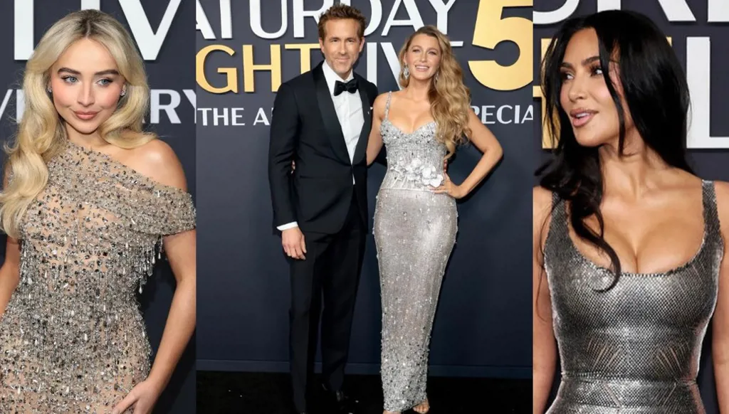 بليك ليفلي وكيم كارداشيان وسابرينا كاربنتر ملكات الفضّي في حفل "SNL50" (صور وفيديو)