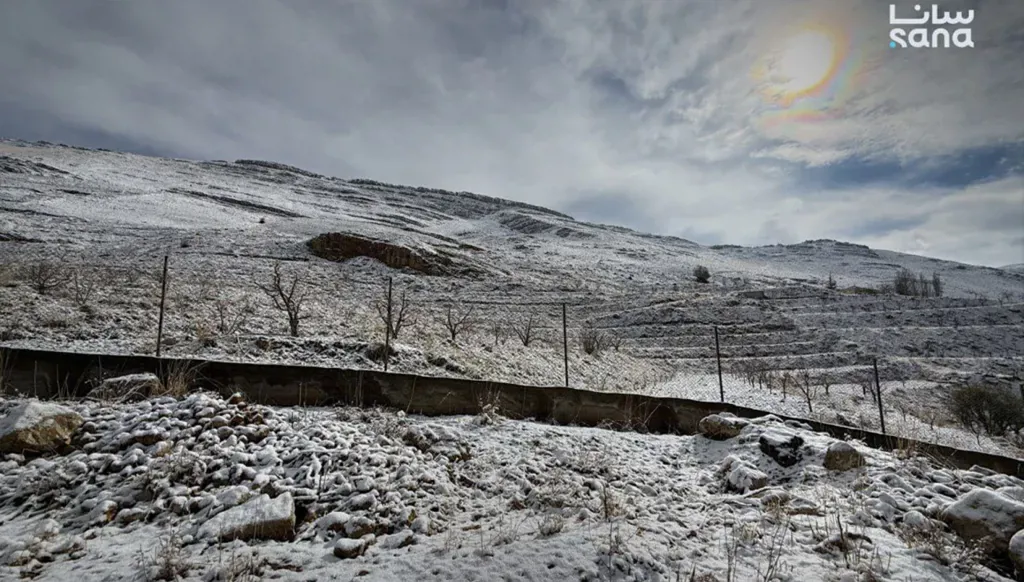 Snow Transforms Bloudan, Syria, Into a Winter Wonderland as Temperatures Plunge Below Zero