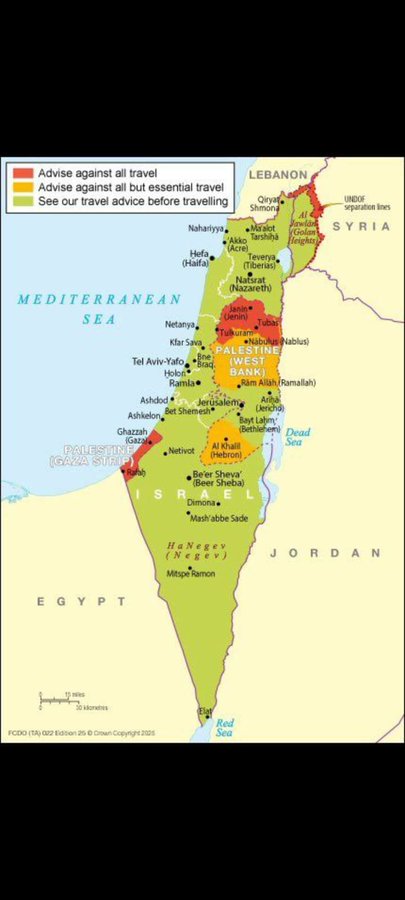 بريطانيا تدرج لأول مرة عبارة فلسطين على خرائطها الرسمية (أكس)‏