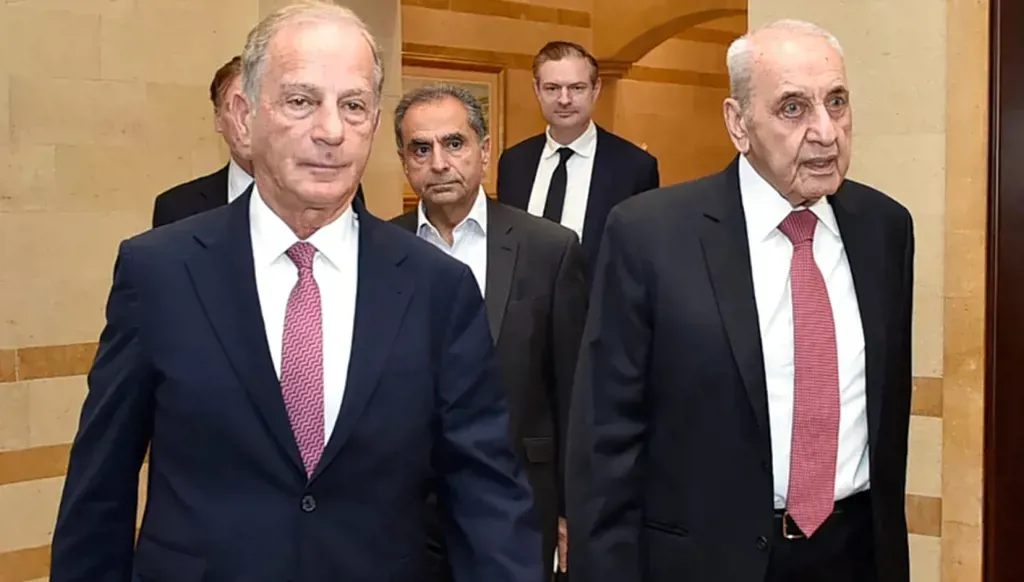 Nabih Berri reçoit l'ambassadeur des États-Unis Michel Issa
