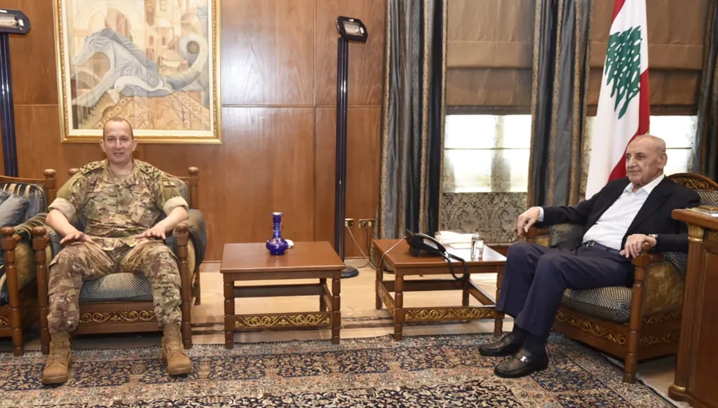 لقاء برّي قائد الجيش: تفاهم على خطة حصرية السلاح؟