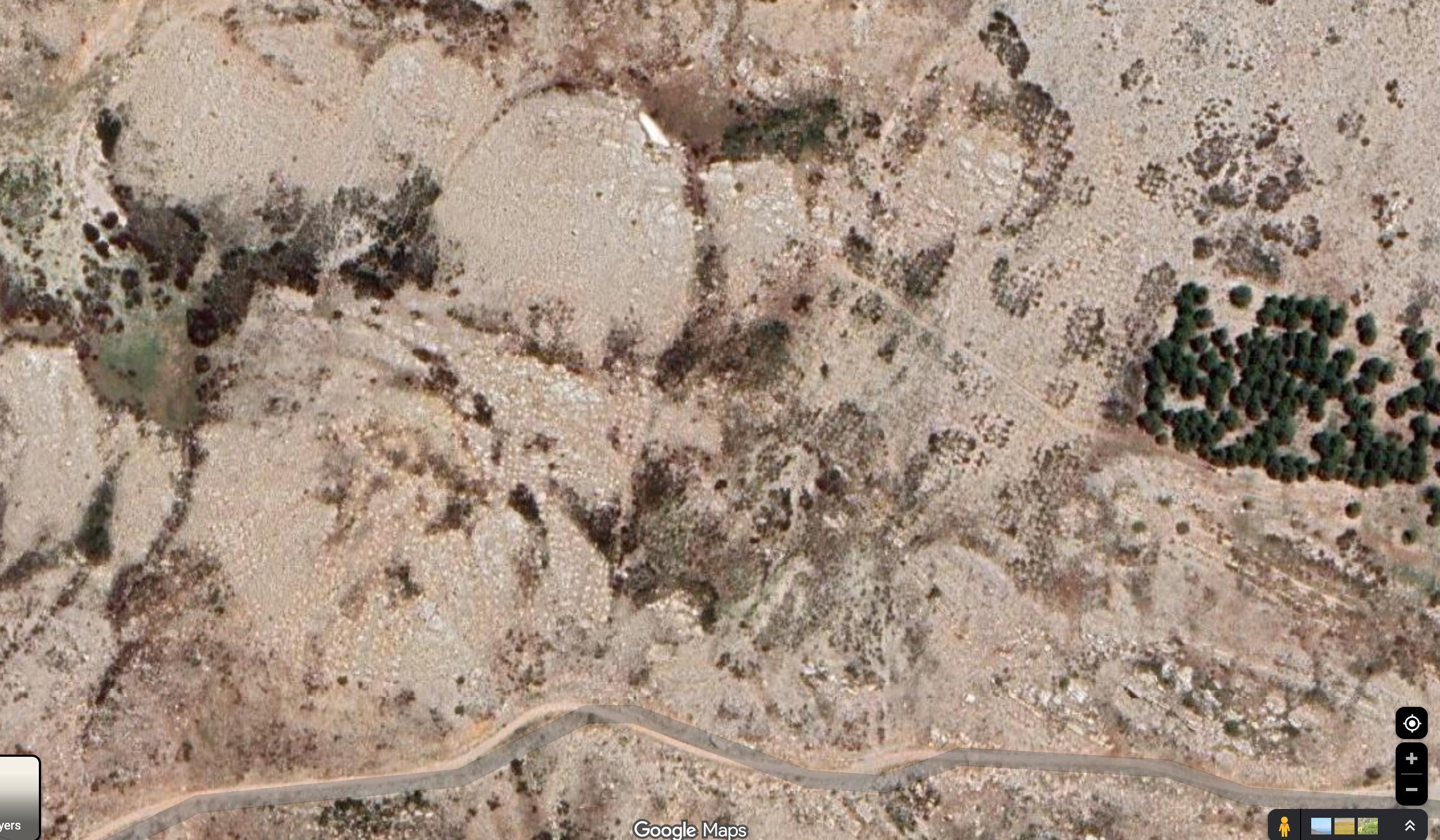 صورة جوية من غوغل مابس تكشف مشروع صنين (رامي معلوف).