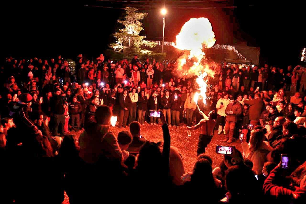 جانب من الاحتفالات في القبيات (ميشال حلاق).