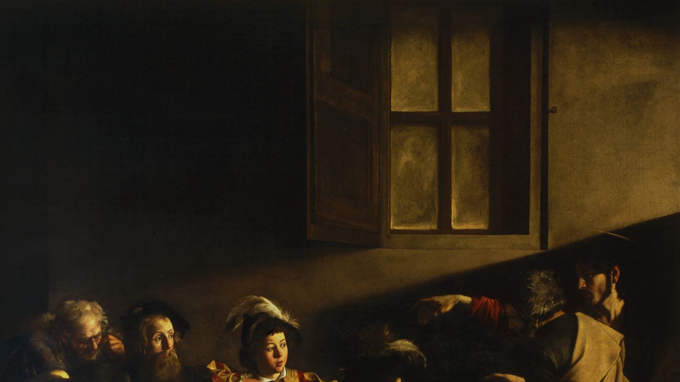 تقنية الـ'كياروسكورو' الخاصة بكارافاجيو. (تفصيل)