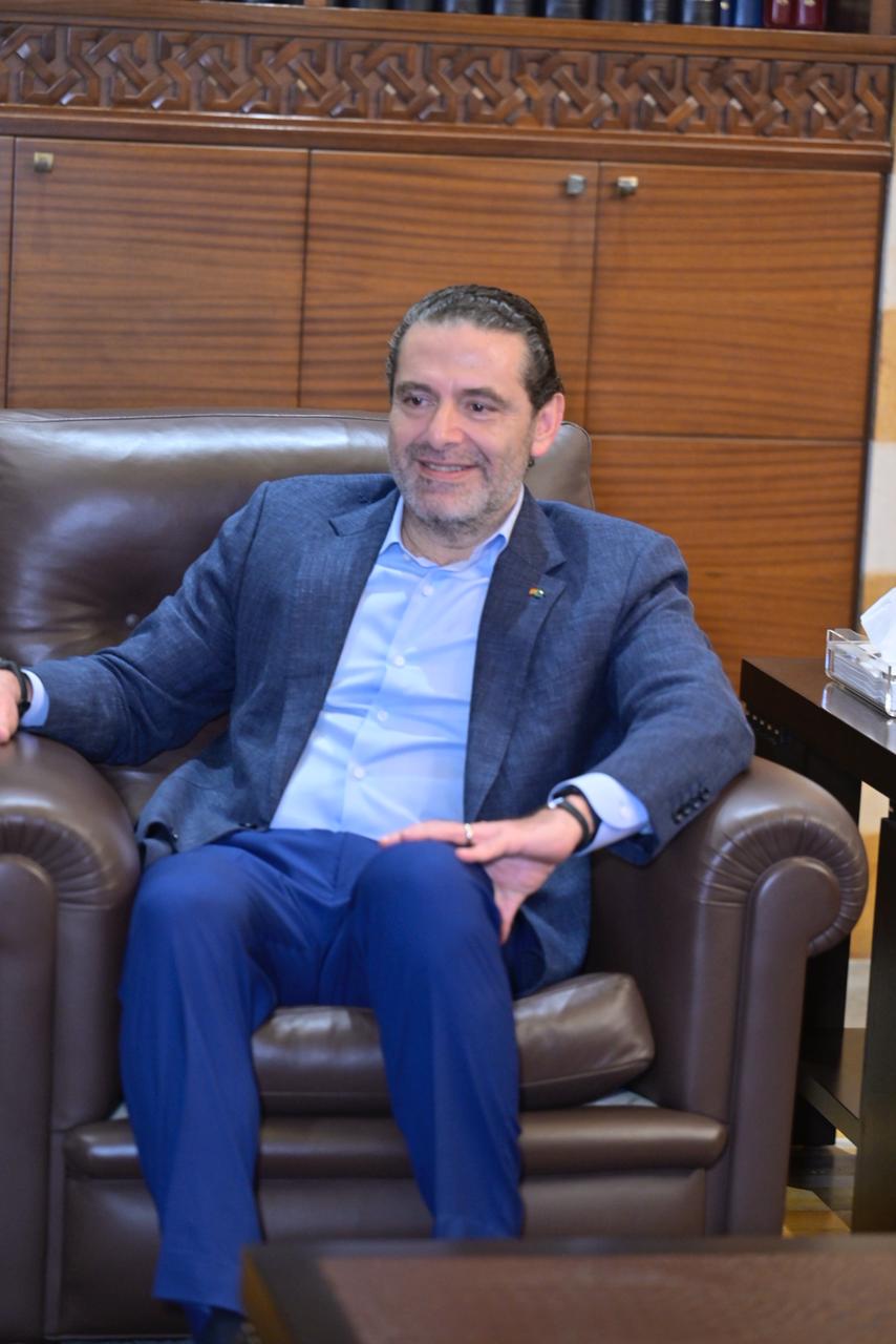 الرئيس سعد الحريري في بيت الوسط. (نبيل إسماعيل)